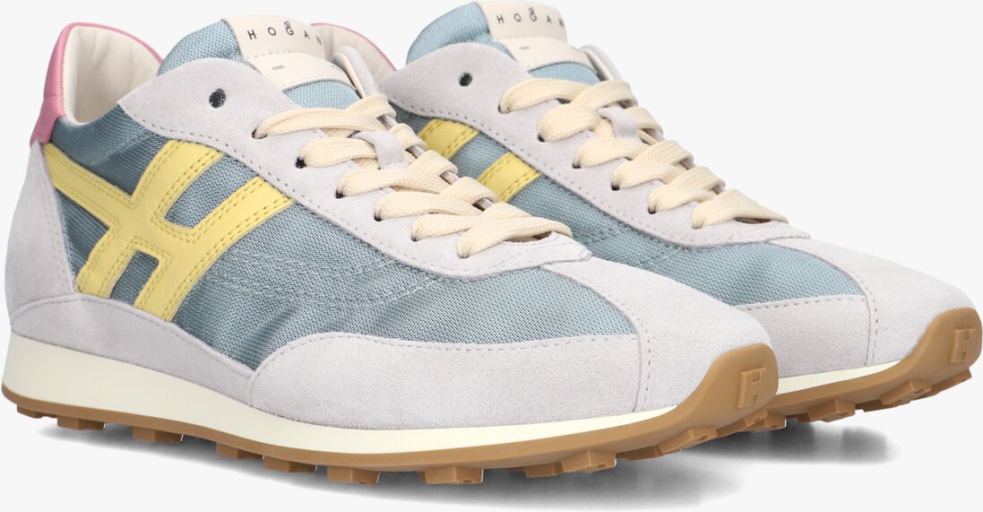 blauwe hogan lage sneakers h699 allacciato h