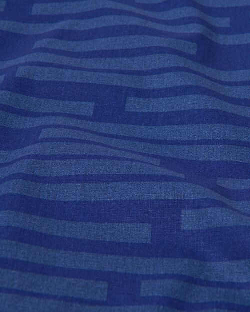 housse de couette - coton doux - 240x220 - rayures - bleu