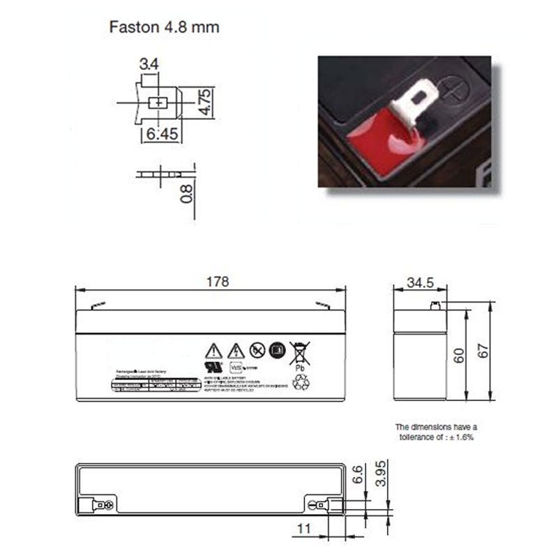 Viega 12V accu geschikt voor Grundfix Plus model 4987.51 als vervangende accu