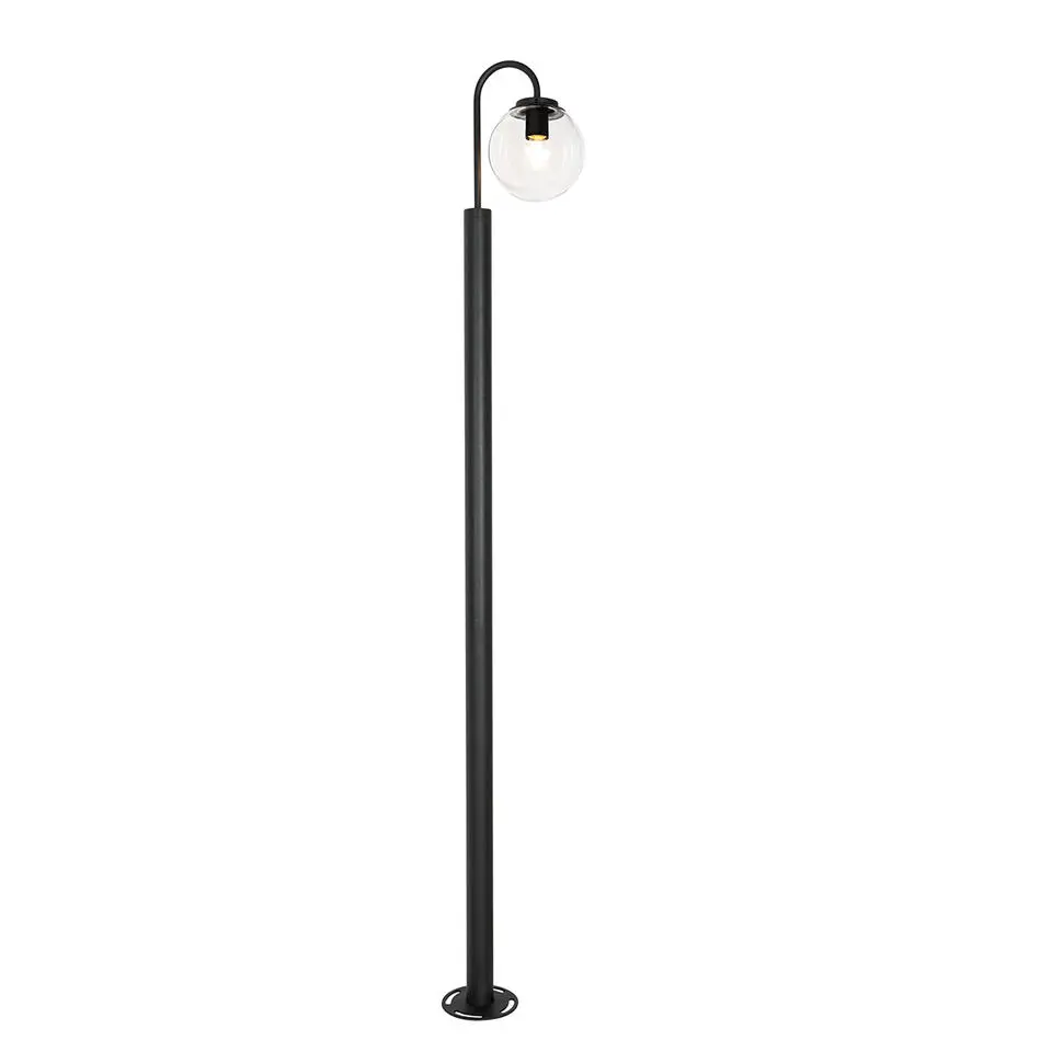 Qazqa staande buitenlampen sfera zwart e27