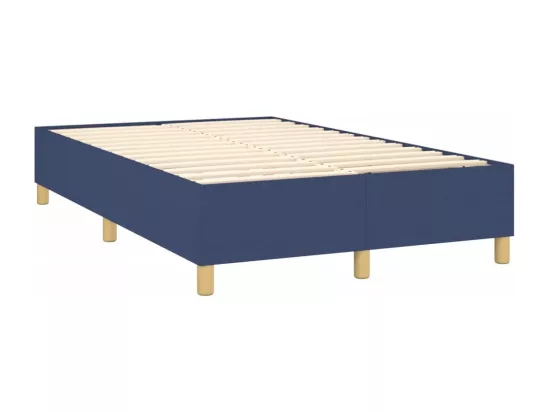 Sommier à lattes de lit Bleu 120x200 cm Tissu