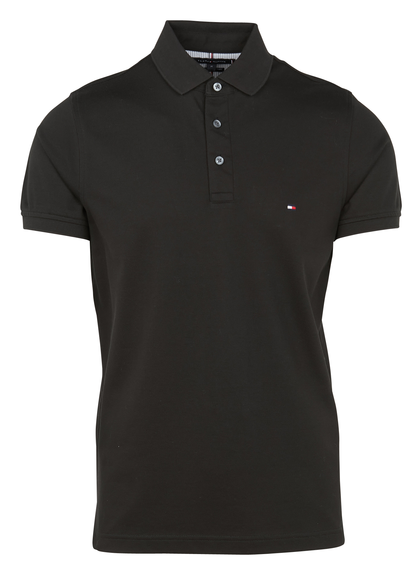 Polo slim-fit en coton bio | Noir