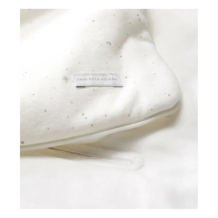 Petit Bateau Nid D'Ange Capuche Farabange Coton Matelassé | Blanc