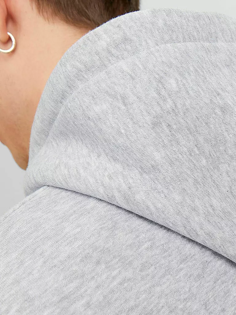JACK & JONES Kapuzensweater - Hoodie  JJEBRADLEY hellgrau