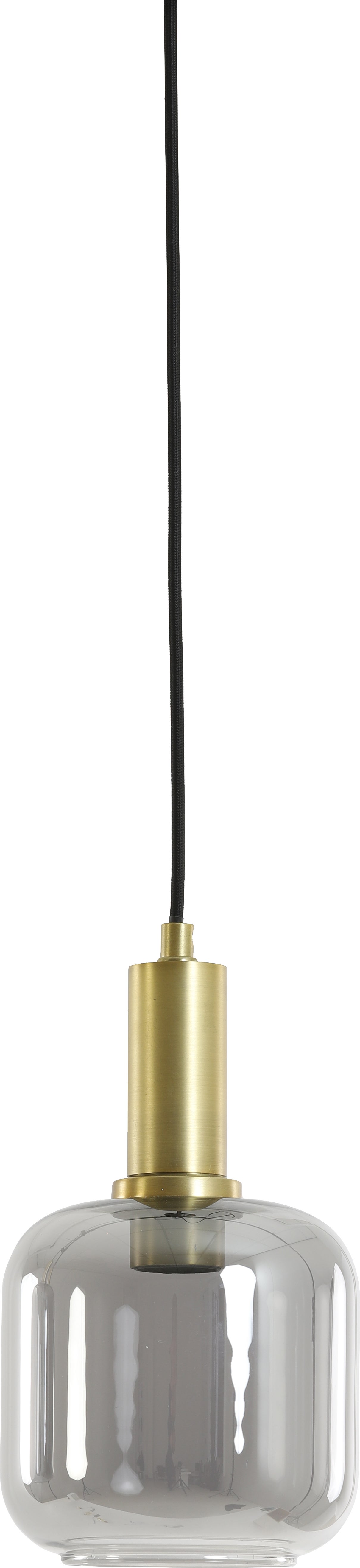 Light & Living hanglamp Lekar grijs / goud D 21 H 37 cm