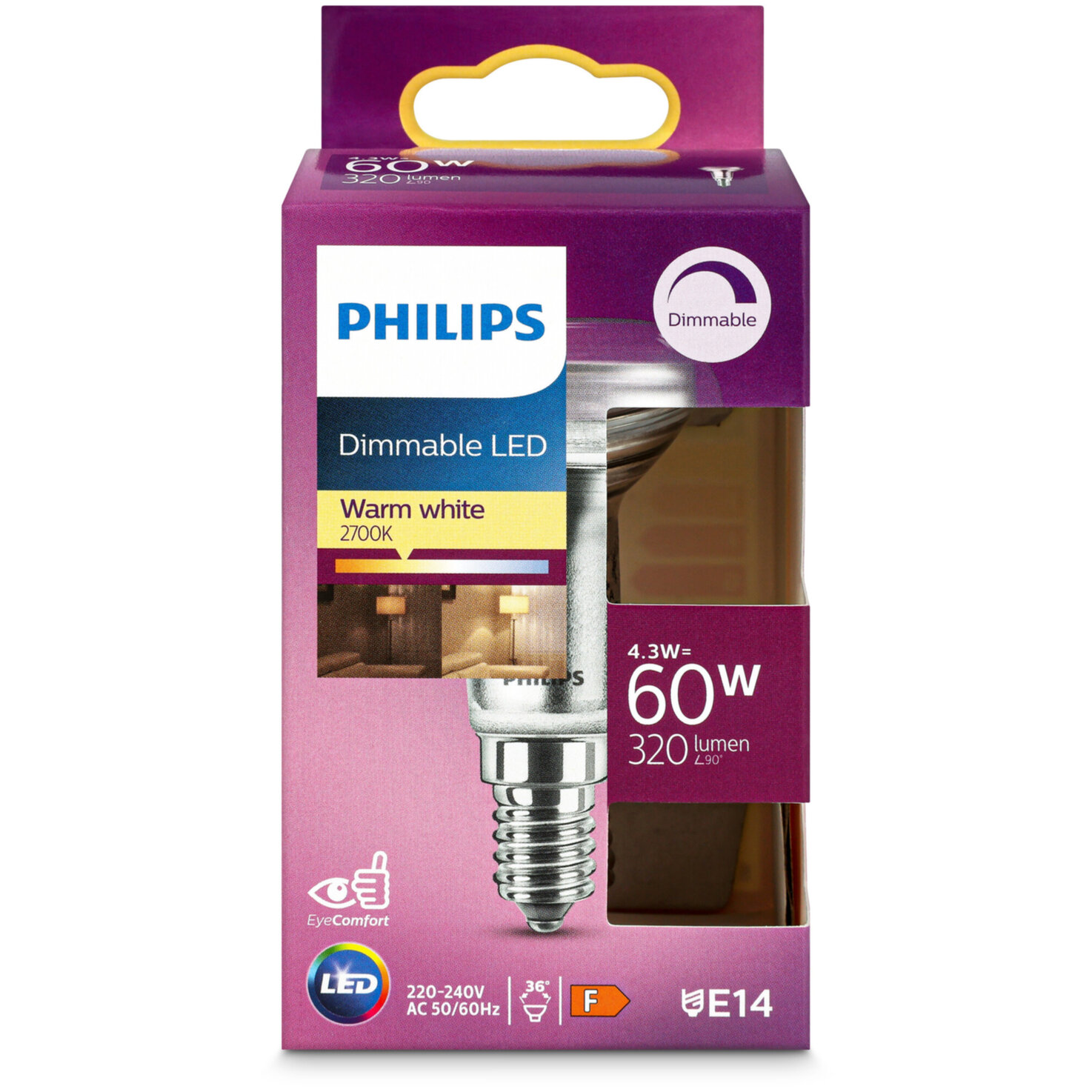 Philips LED-Reflektor E14 warmweiss 4.3 W