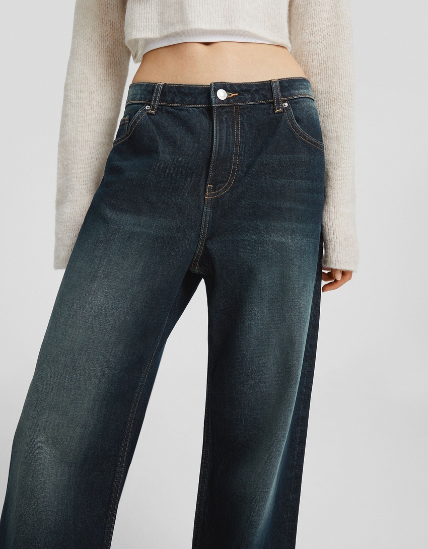 calças jeans largas
