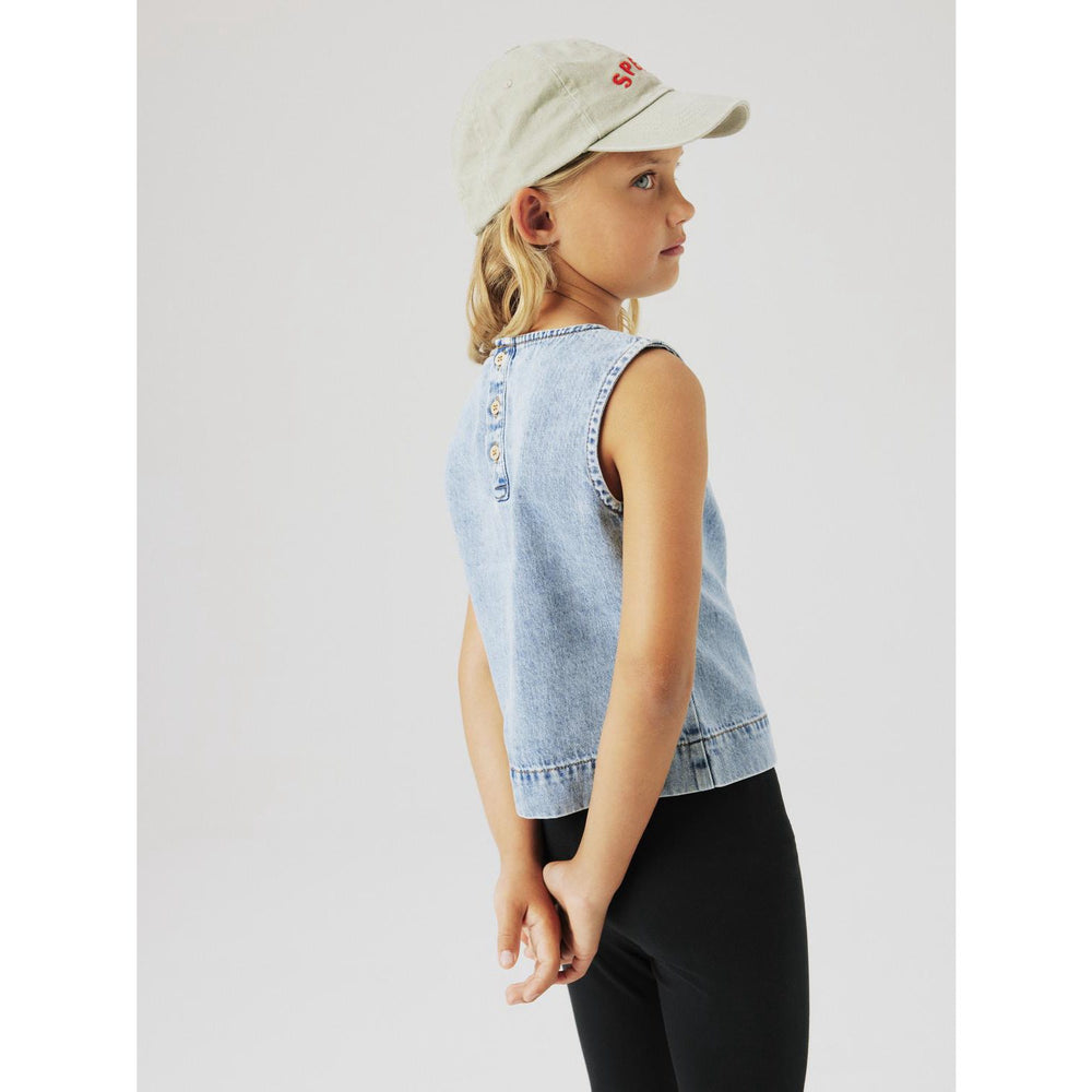 Køb Name It Medium Blue Denim Amelia Denim Top