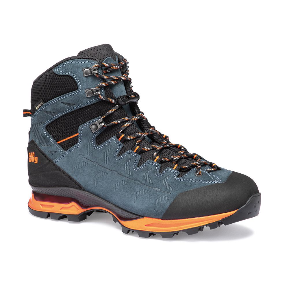 Hanwag MAKRA TREK GTX - Chaussures randonné Homme steel/orange