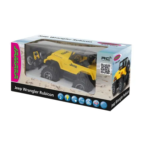 Jamara Jeep Wrangler Rubicon 1:18 gelb 2,4G