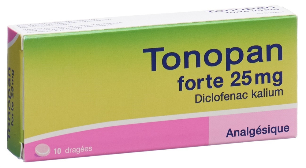 TONOPAN forte Drag 25 mg Blist 10 Stk