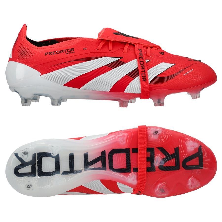 adidas Predator Elite Fold-over Tongue FG Pure Victory - Lucid Red/Blanc/Noir