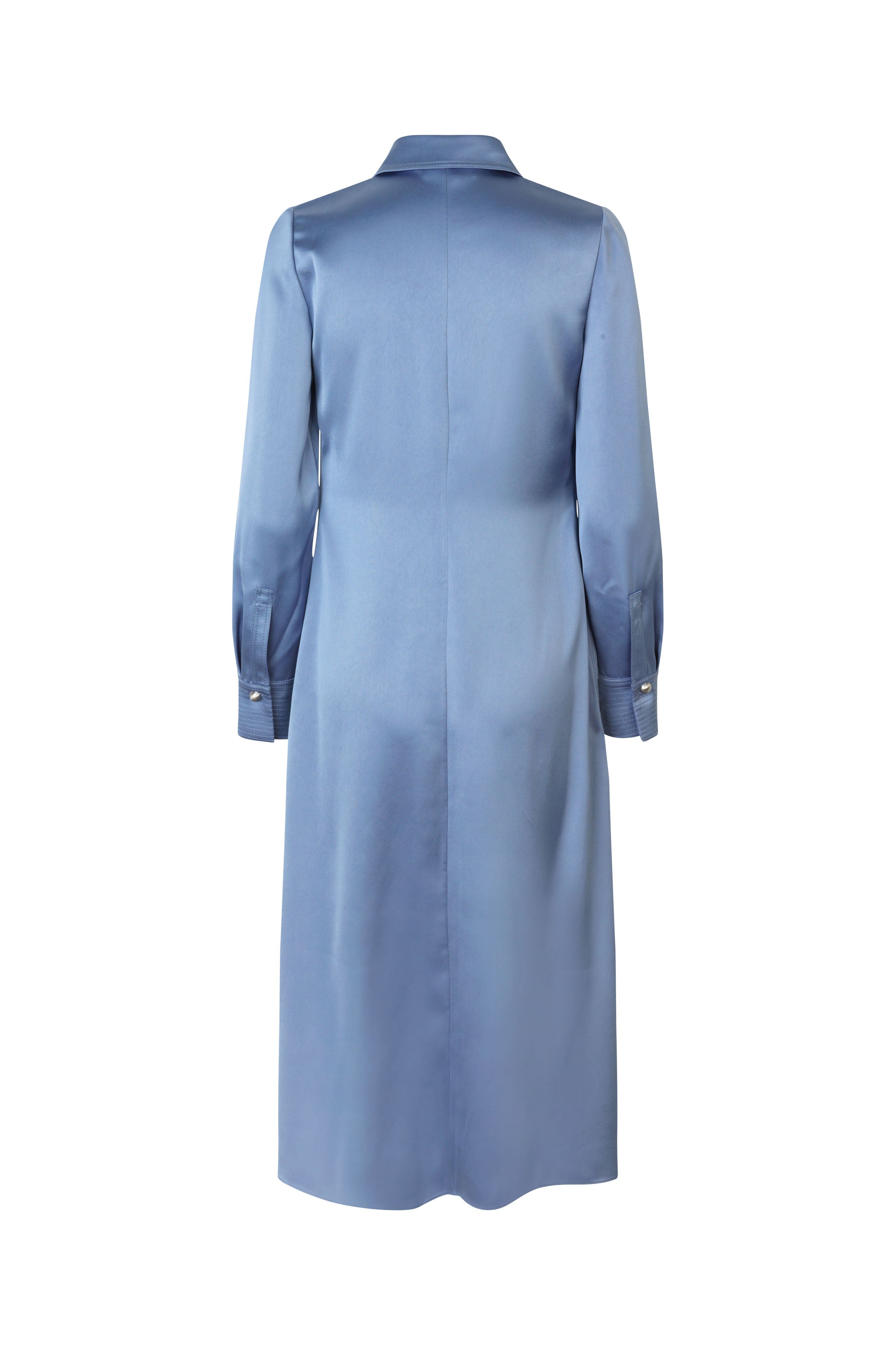 Stine Goya  Collared Midi kjole - Infinity Blue