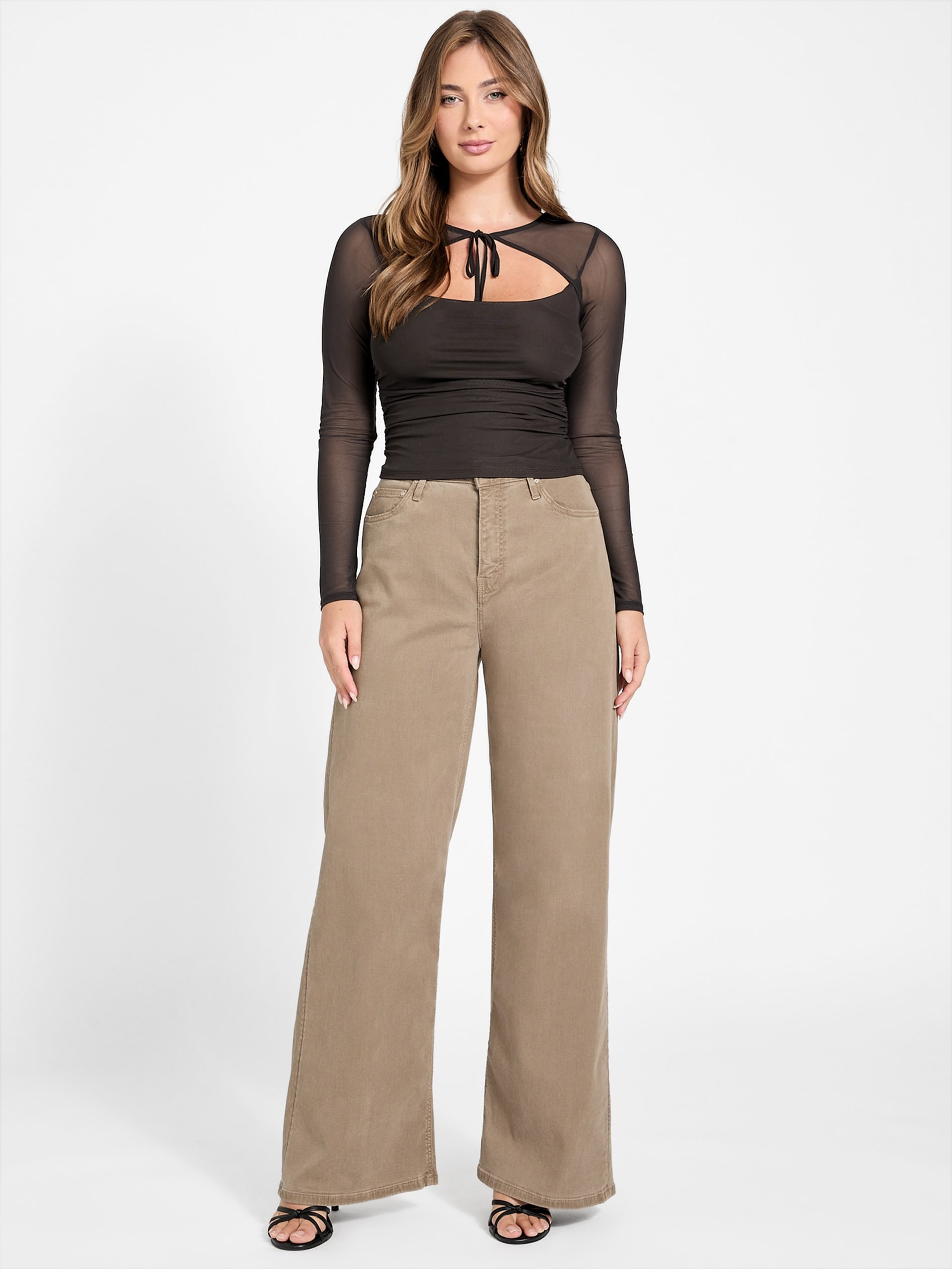 Top de malha Eco Lauryn com amarração