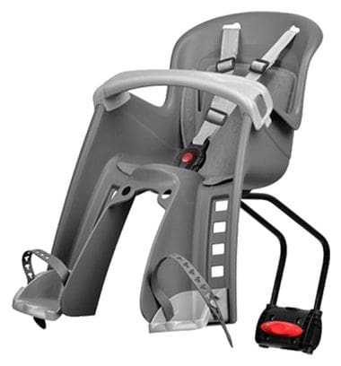 Porte bebe av Polisport bilby junior ff gris fonce coussin gris (fix. cadre arriere) 15kgs