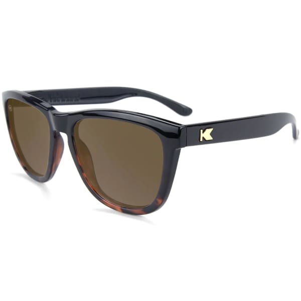 Lunette de soleil lifestyle KNOCKAROUND PREMIUMS GLOSSY BLACK AND TORTOISE SHELL FADE/AMBER