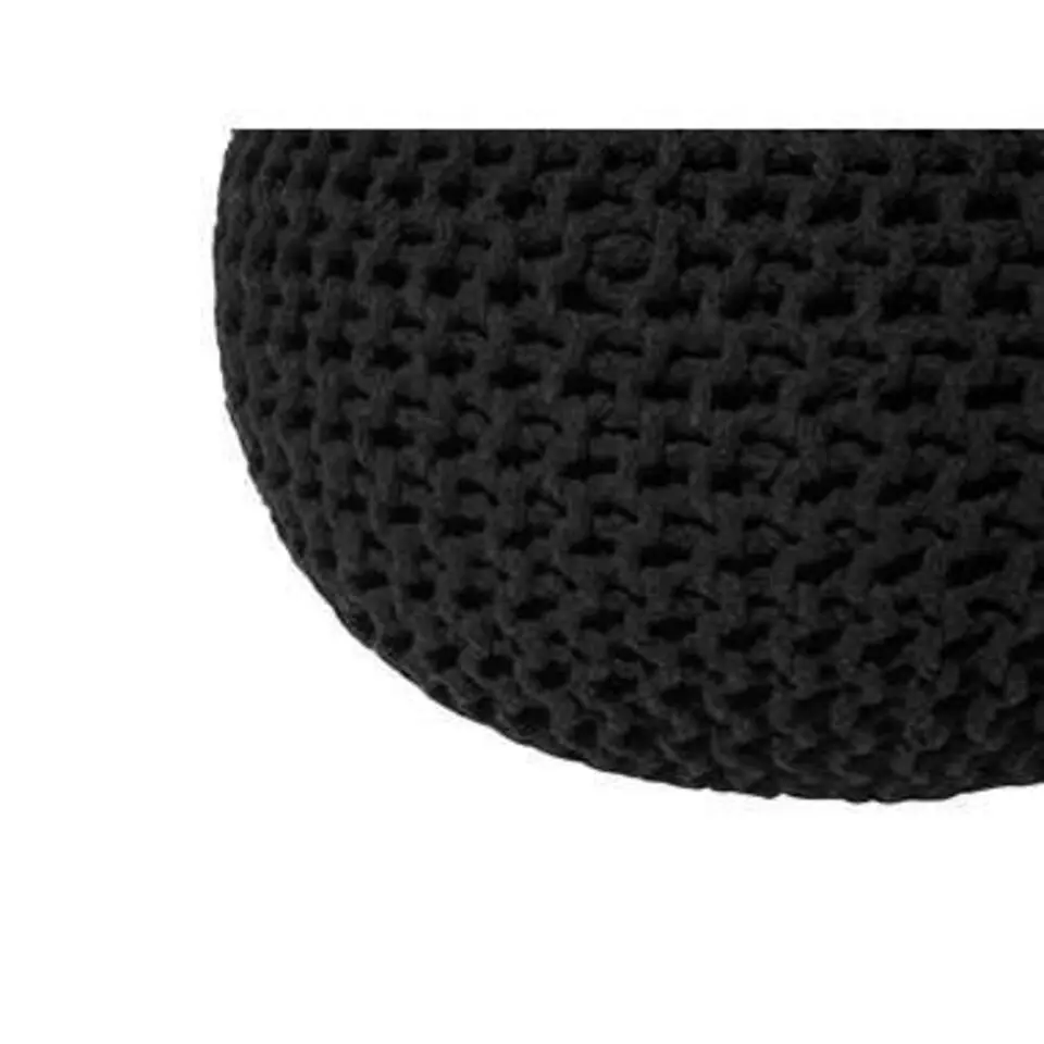 CONRAD - Poef - Zwart - 50 cm - Katoen