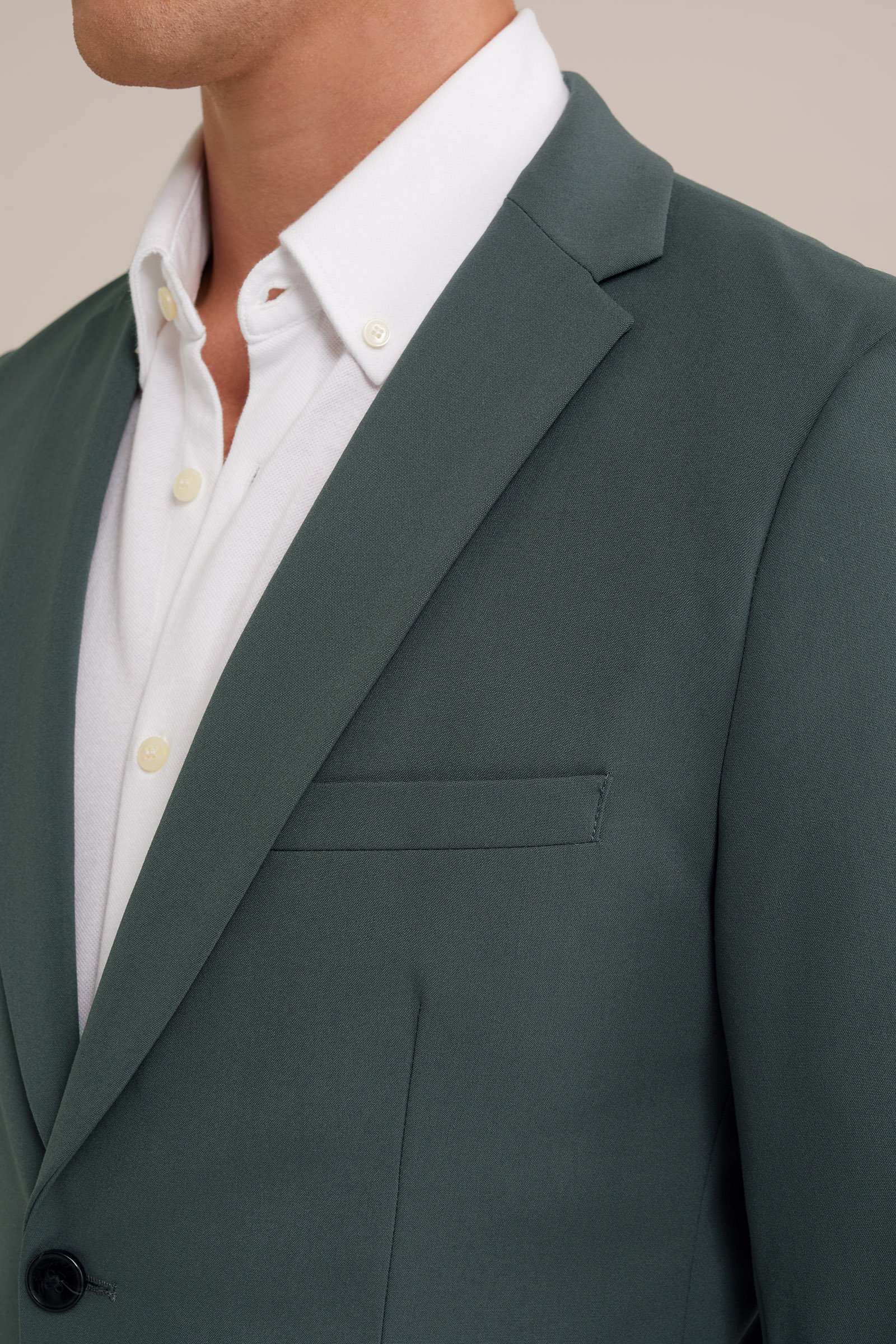 slim fit blazer Fundamentals Mosgroen