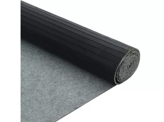 Cloison de séparation noir 165x400 cm bambou