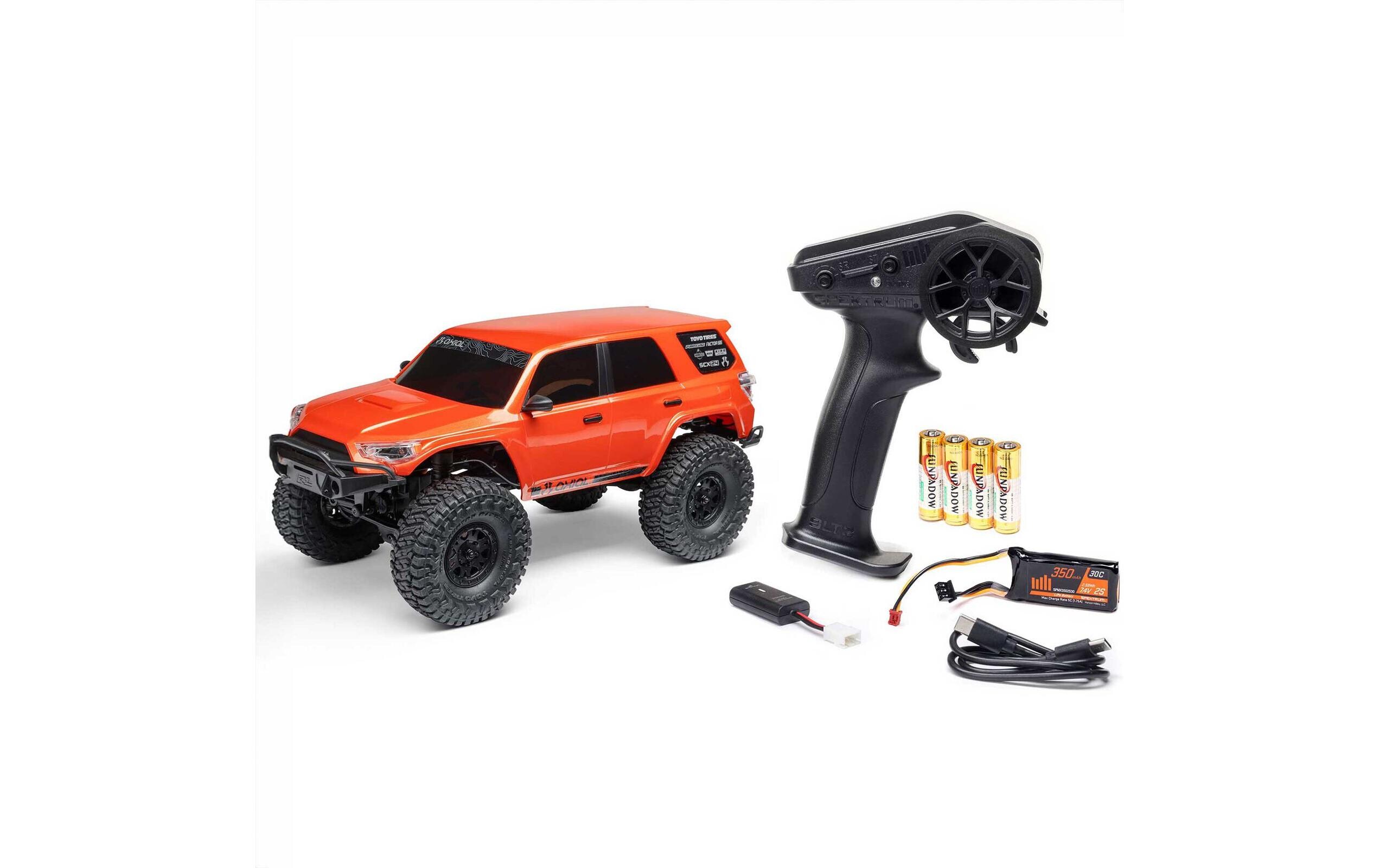 Scale Crawler SCX24 Toyota 4Runner 1:24 RTR - Orange<br>Rock Crawler Brushed 4WD mit Akku & Ladegerät