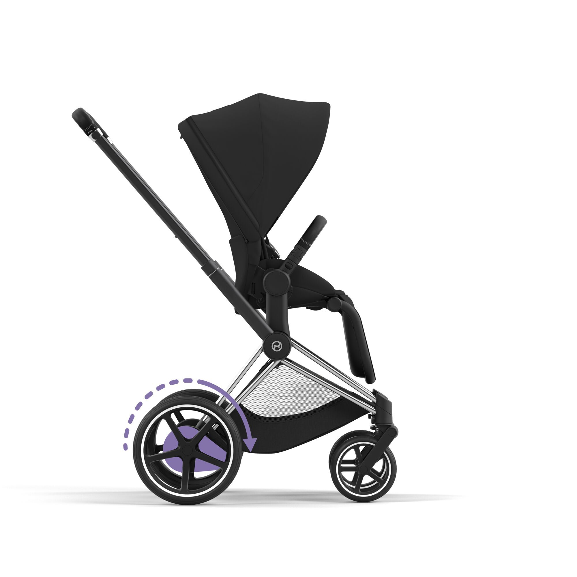 e-Priam Rahmen Chrome With Black Details