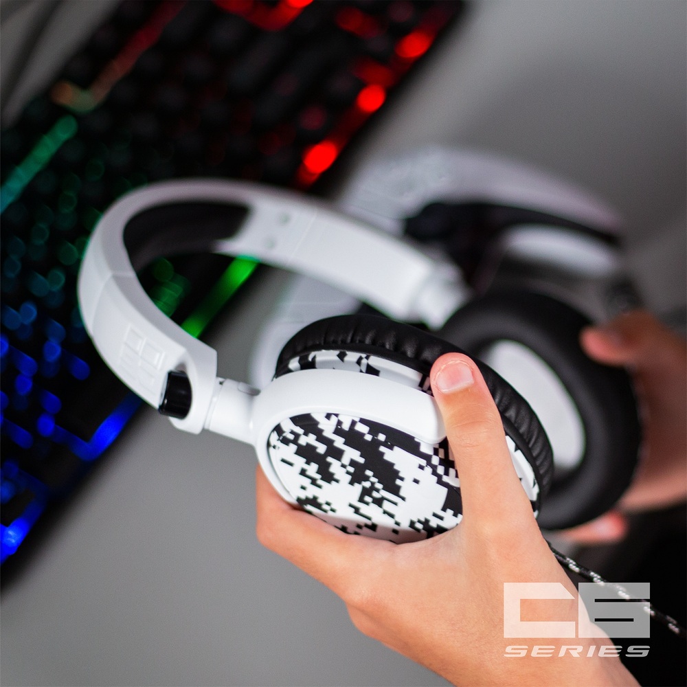 Stealth C6-100 Gaming-Headset für Xbox, PS4/PS5, Switch, PC & Mobilgeräte – Arktisweißes Digital-Tarnmuster