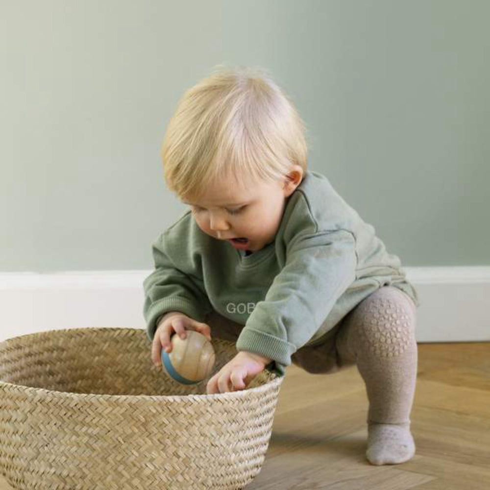 Køb Gobabygo Sand Crawling Strømpebukser Organic Bomuld