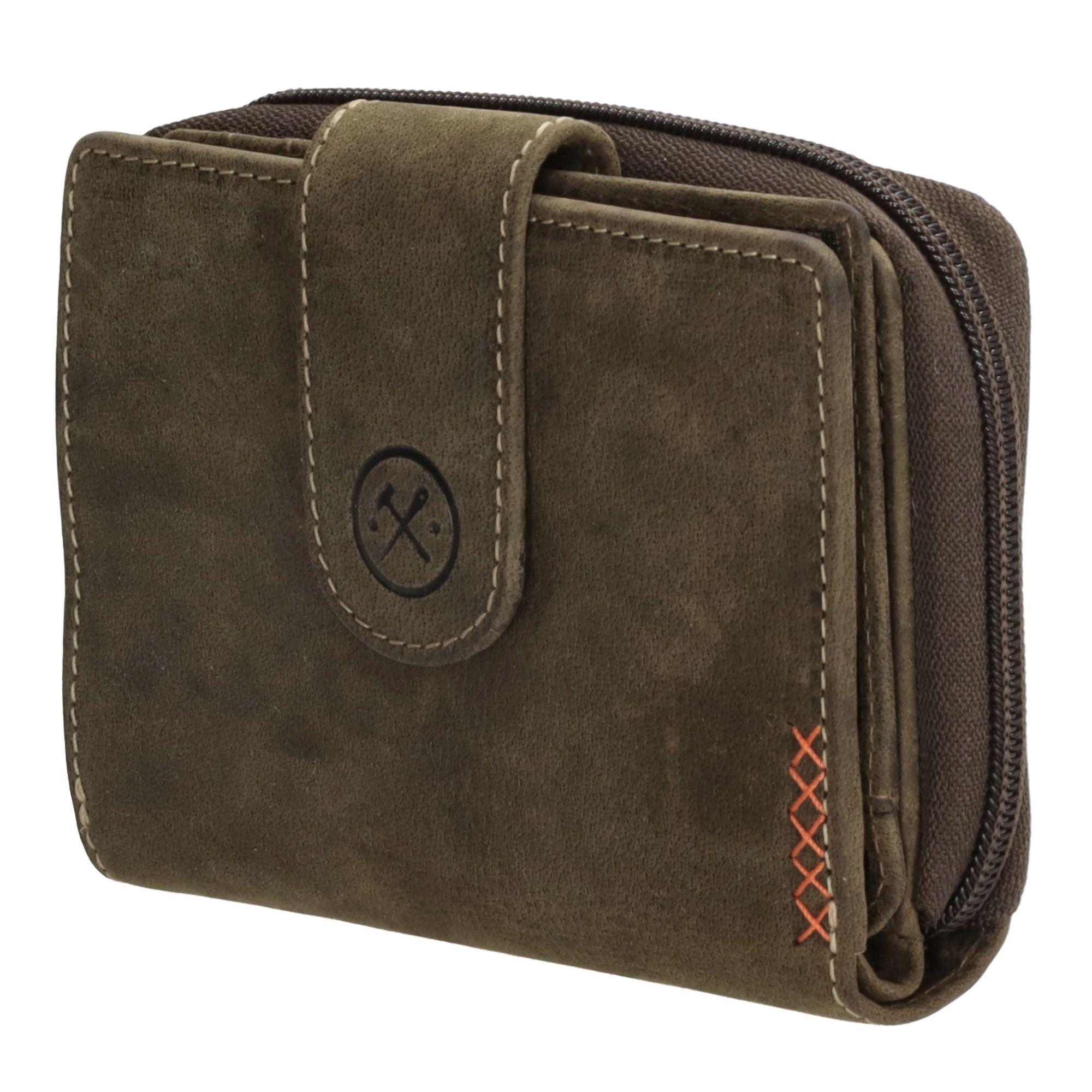 Hide & Stitches Idaho Wallet Olijfgroen