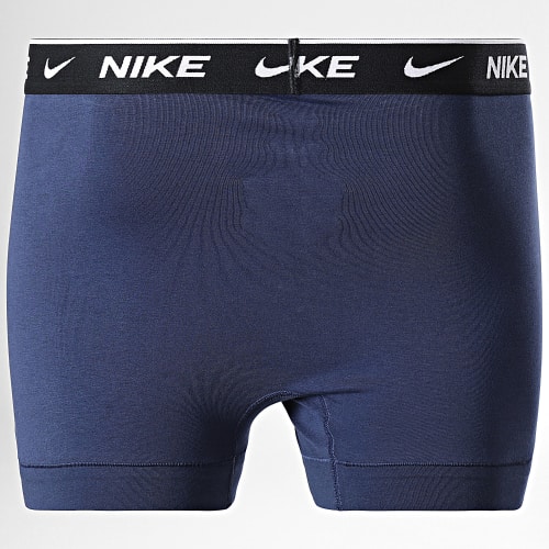 Lot De 2 Boxers KE1085 Orange Bleu Marine