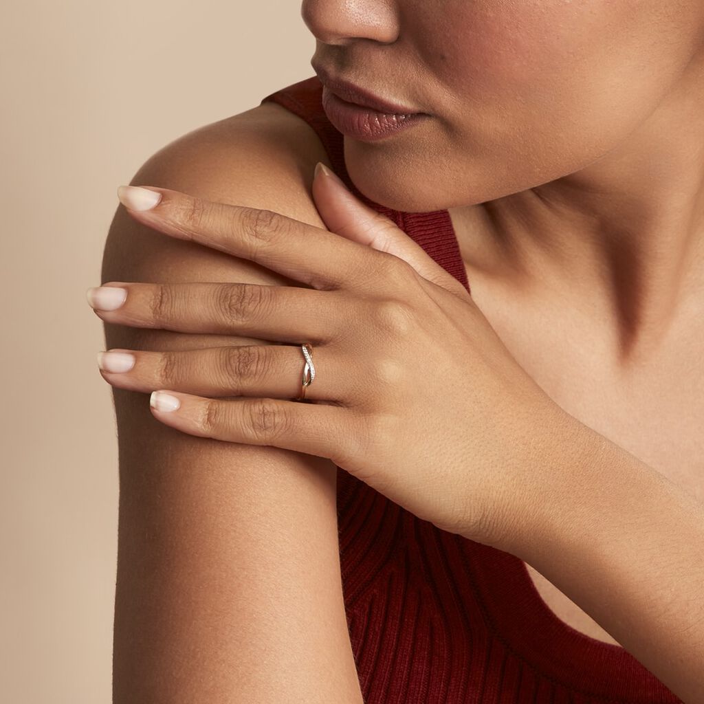 Bague Smina Or Jaune Diamant