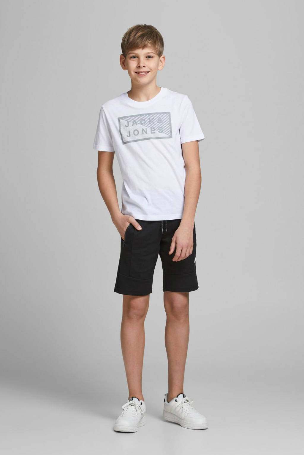 JACK & JONES sweatshort JJIAIR zwart
