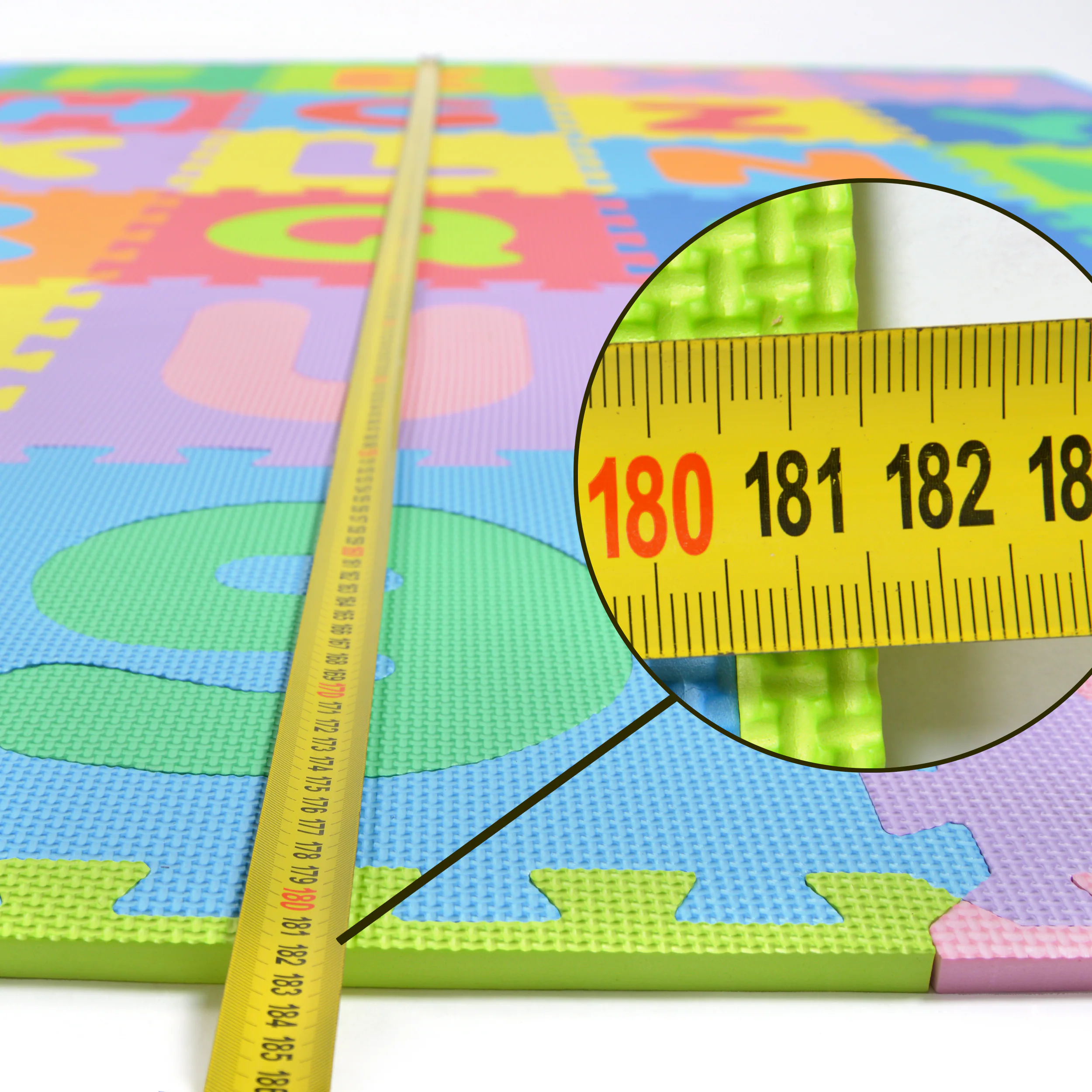 Pink Papaya Puzzlematte mit Zahlen und Buchstaben Kids Zone