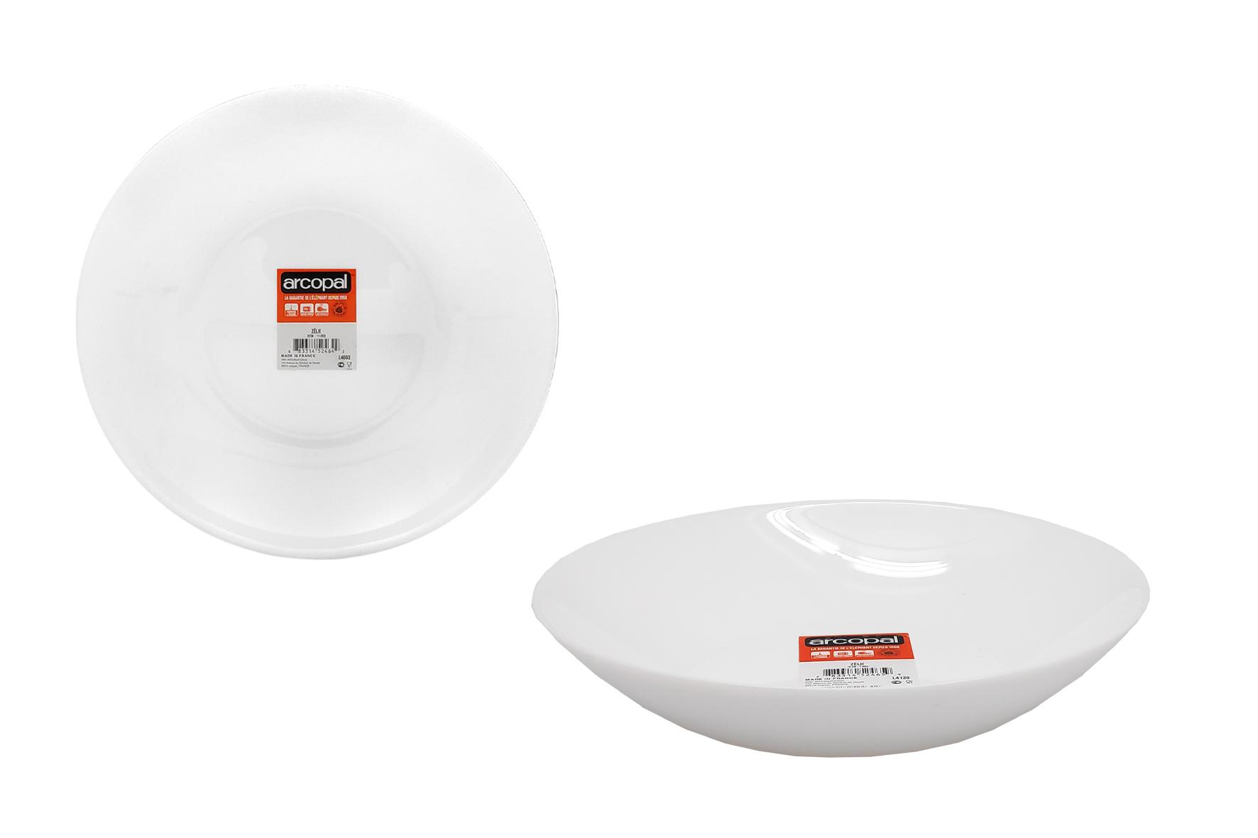 ASSIETTE CREUSE OPALE EBRO 23CM