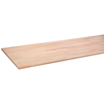 Werkblad beuken 250x61 cm 26 mm