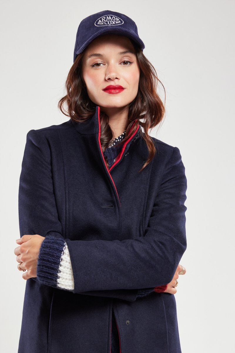 Manteau bi-colore - laine