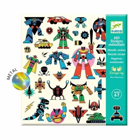 Djeco Sticker: Roboter