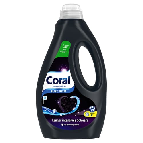 Coral Flüssigwaschmittel für intensives Schwarz Black Velvet (23WL)