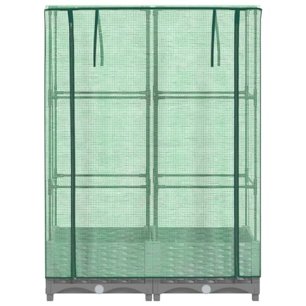 vidaXL Høyseng med drivhustrekk rottingutseende 80x40x123 cm