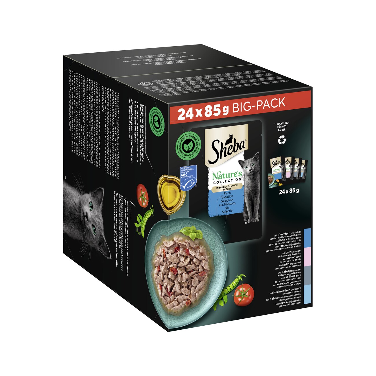 Sheba Nature's Collection Fisch Variation in Sauce MSC Multipack 24x85g