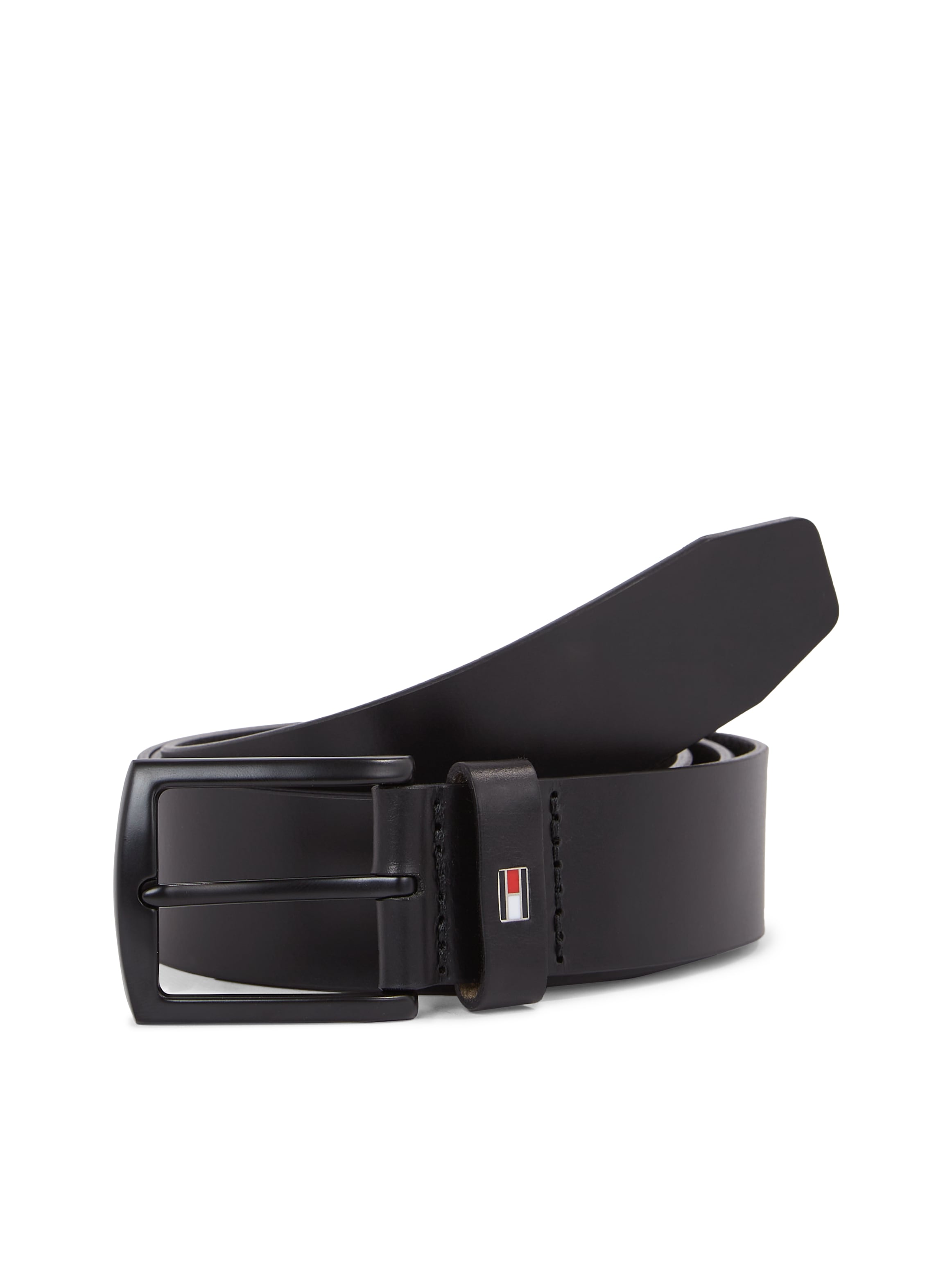 Tommy Hilfiger Ledergürtel »Denton Matte 3,5 cm breit«, mit mattschwarzer Schnalle