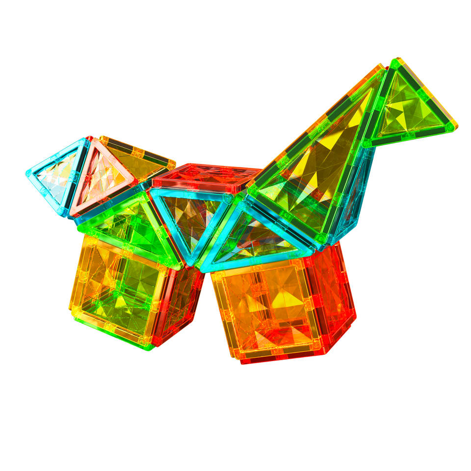 Geomag magnetische tegels edelstenen set 44-delig