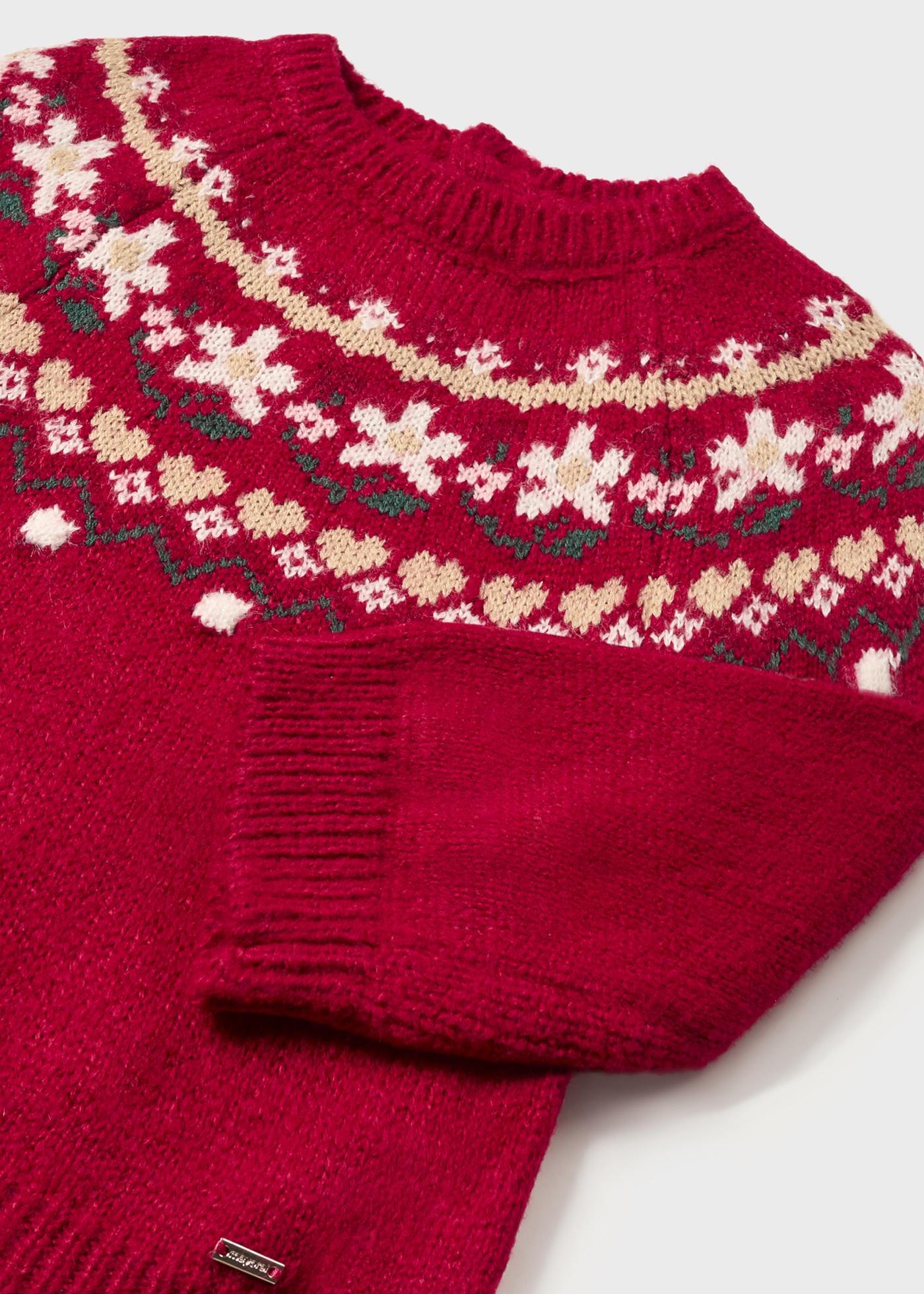 Malha para bebê com borda jacquard