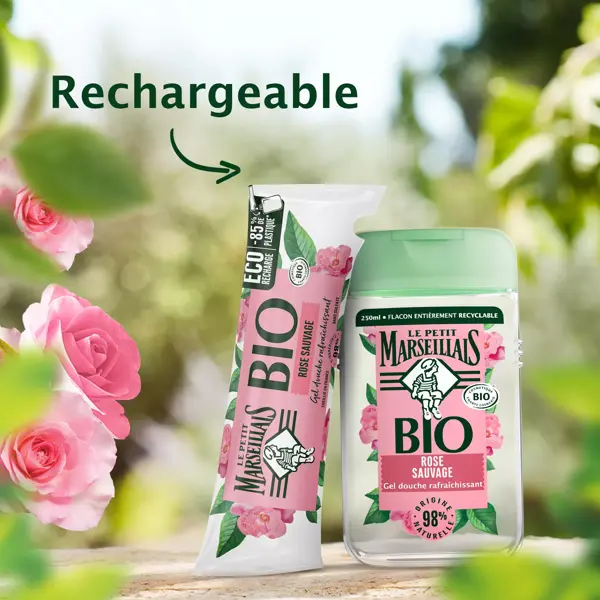 Le Petit Marseillais Gel de Banho Hidratante Orgânico Rosa Selvagem 250ml