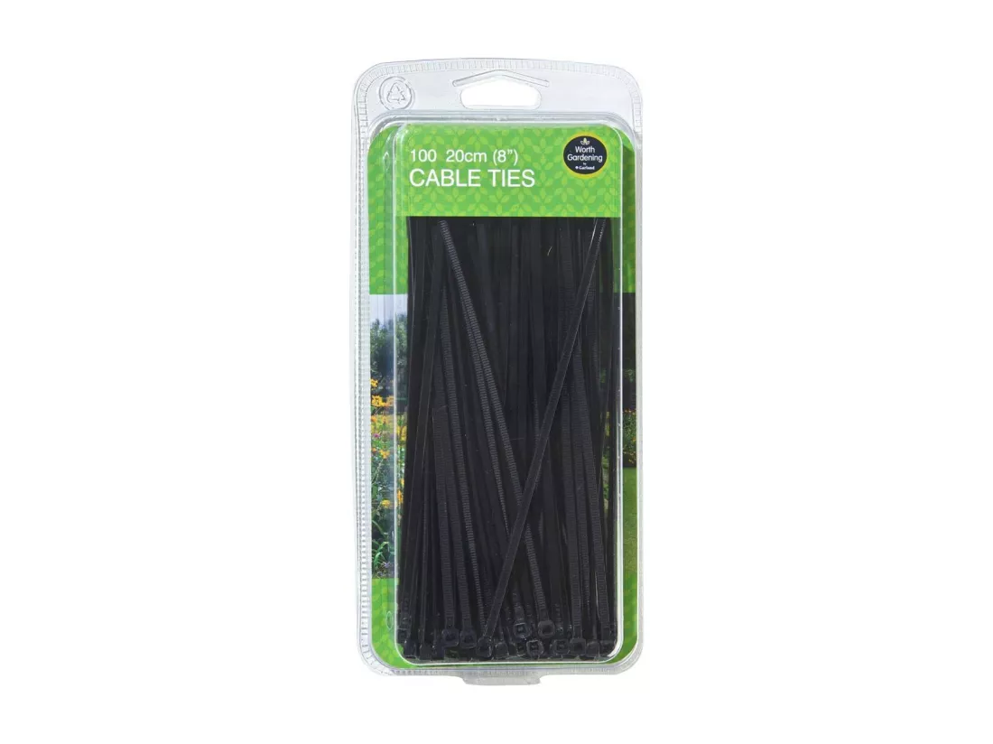 Lot de 100 liens de serrage en nylon 20 cm