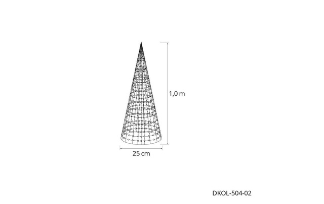 STT LED Dekofigur »Glamour cone tree« Warmweiss