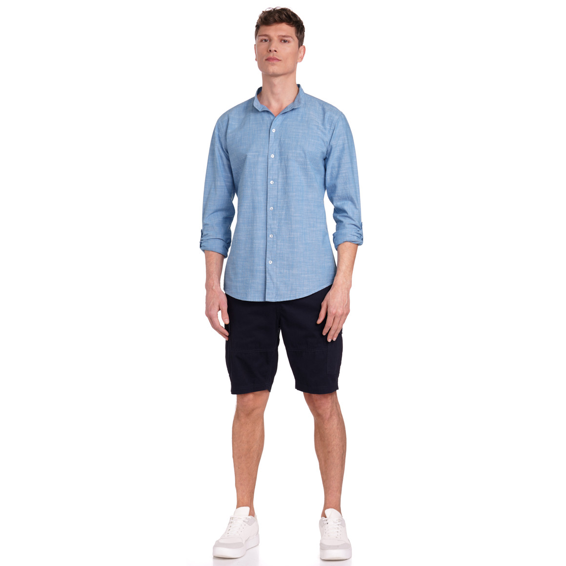 VanVaan Denim Herren Hemd aus Bio-Baumwolle hellblau