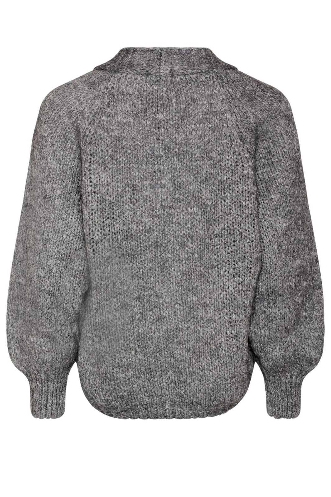 Noella Fora Knit Cardigan 019 dark grey melange