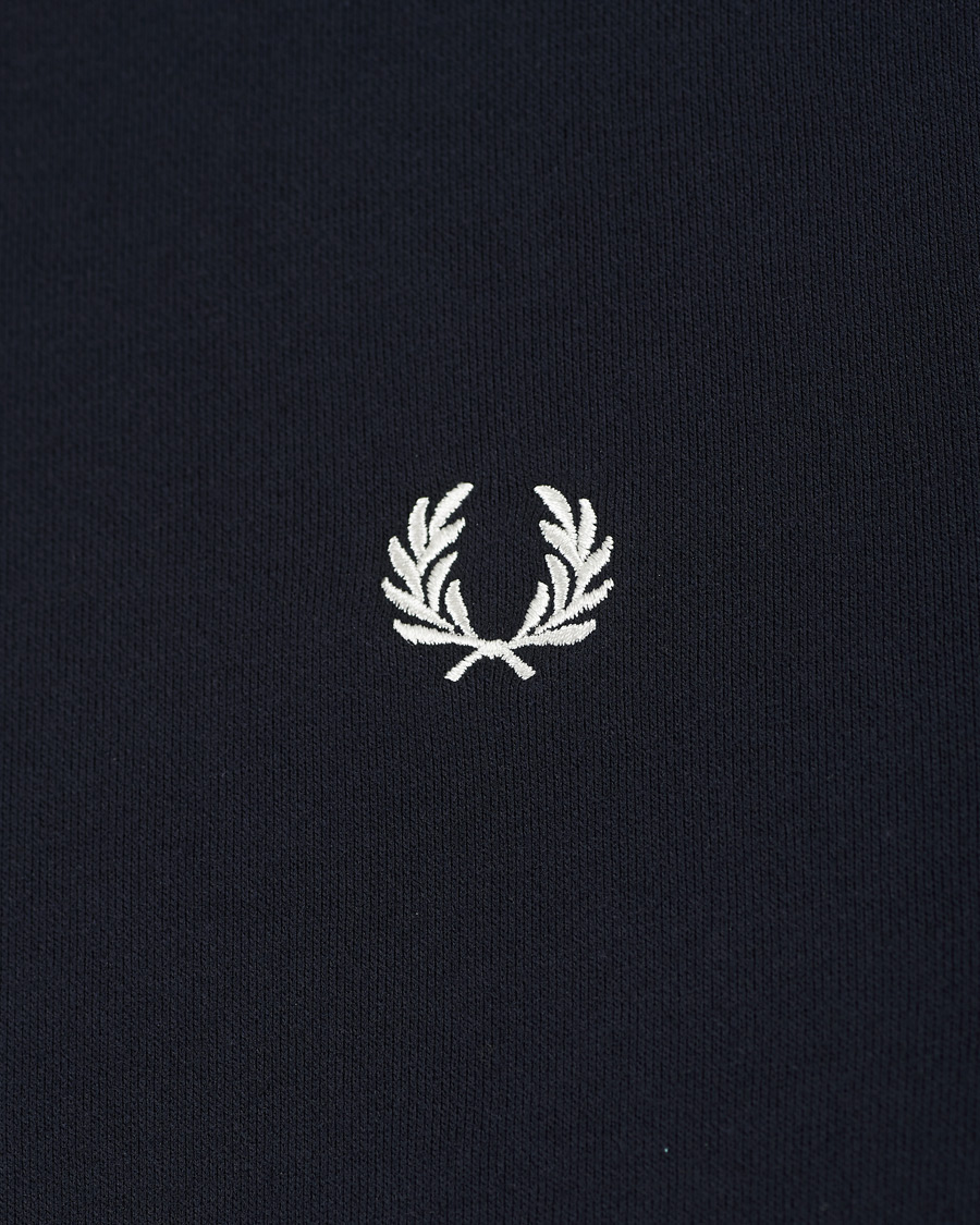 Fred Perry Tipped Hoodie Navy
