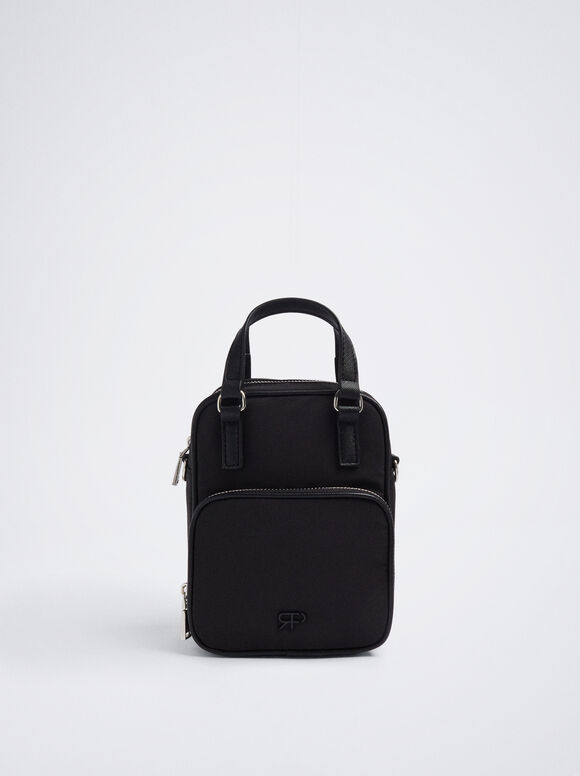 Bolsa Bandolera De Nylon - Preto