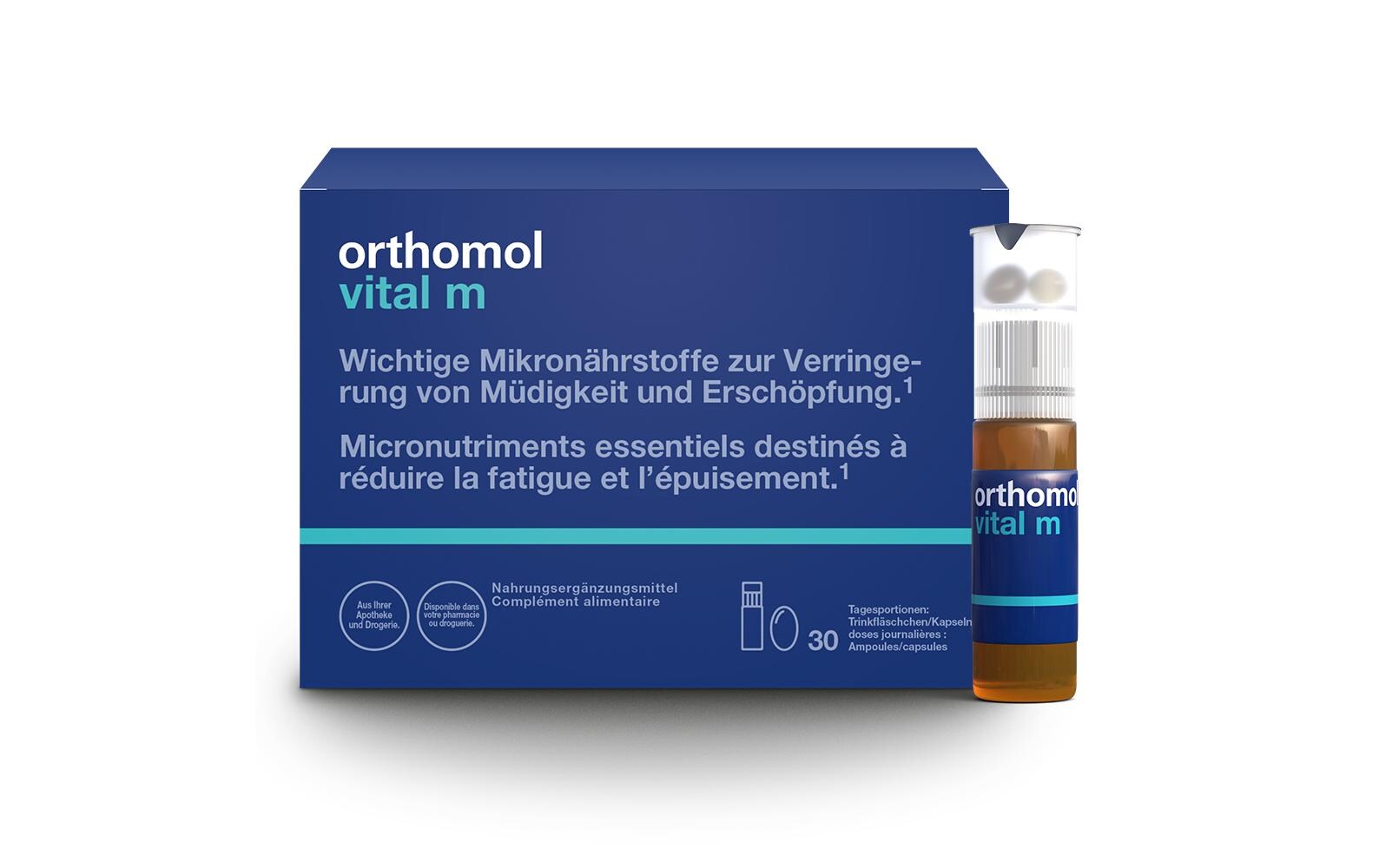 Vital m Trinkfläschchen für Männer 30 StückNahrungsergänzungsmittel für Männer